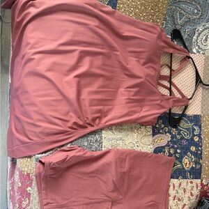 Amazon Women's Maternity Dress in Dusty Rose